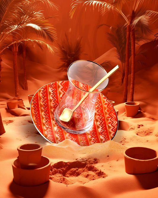 طقم البيالات البورسلان والفناجيل -Sahara Collection